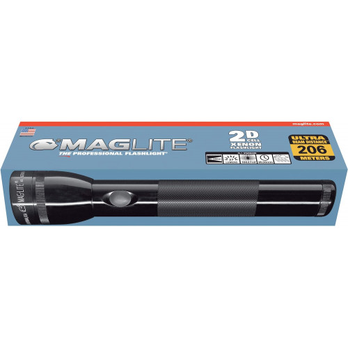 Maglite Torcia 2D Cell lampadina allo Xenon tipo Flashlight nera