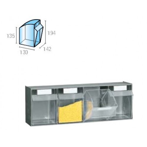 CASSETTA Fami VISUALBOX 4 cassetti  600x174x206 mm.