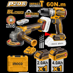 Set trapano + smerigliatrice 20V XONE CKLI20273E Set trapano + smerigliatrice 20V XONE CKLI20273E